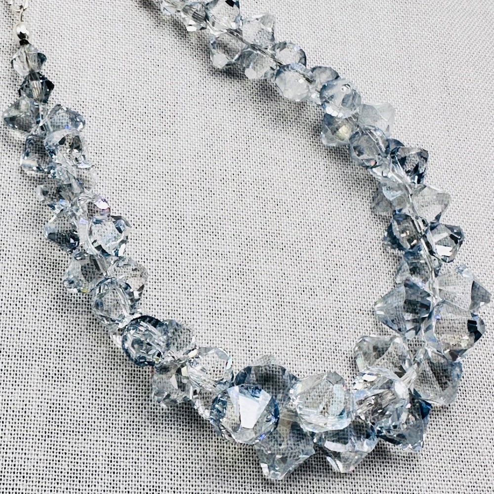 SALE.   Prom or Wedding Crystal Necklace - Picture 3 of 6